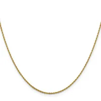 A delicate gold-toned chain necklace with a fine twisted or braided texture, displayed against a white background.
