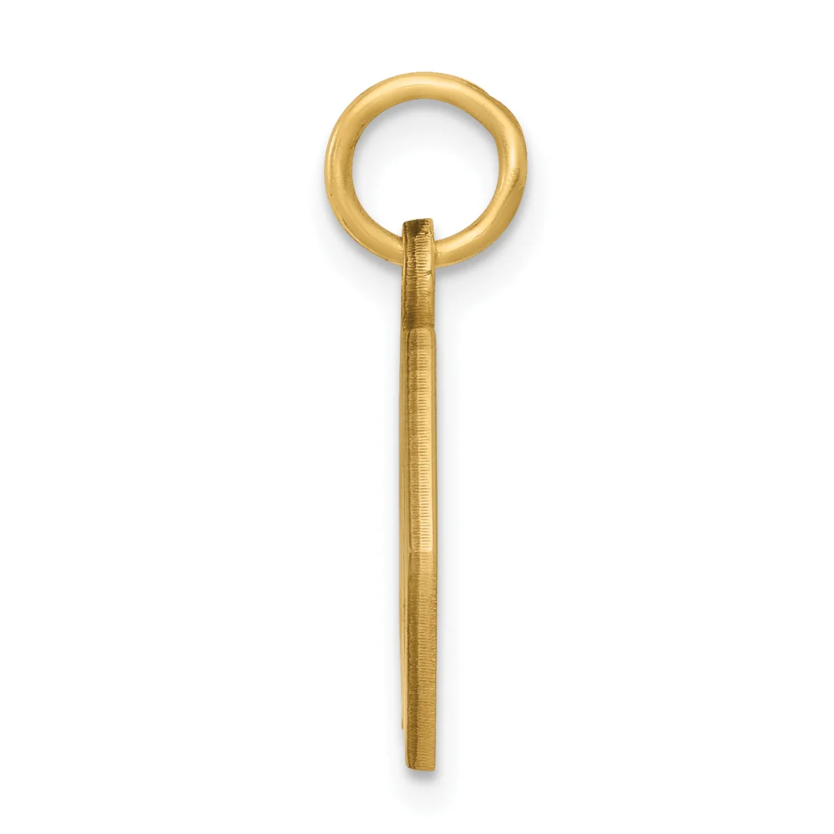A brass eye hook with a threaded shaft and a round loop at the top, shown against a white background.
