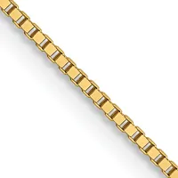 A gold-toned metal bracelet with rectangular links alternating between polished and textured finishes, displayed diagonally against a white background.