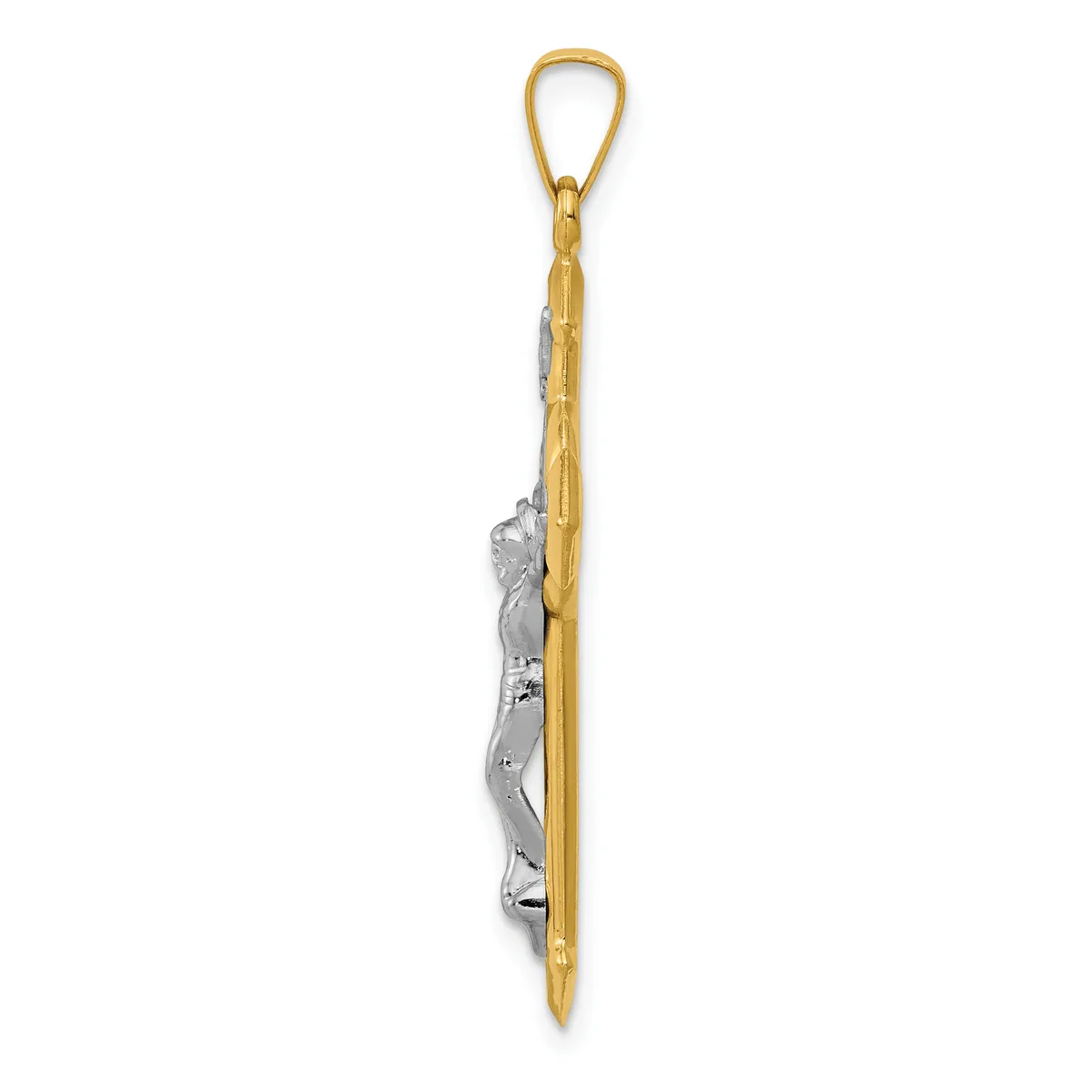 A two-tone pendant charm featuring a gray koala clinging to a polished gold-colored branch, suspended from a gold-toned loop bail.