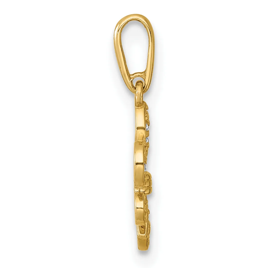 Gold-toned metal keychain charm with an oval loop at the top and a rectangular segmented chain section below, displayed against a white background.
