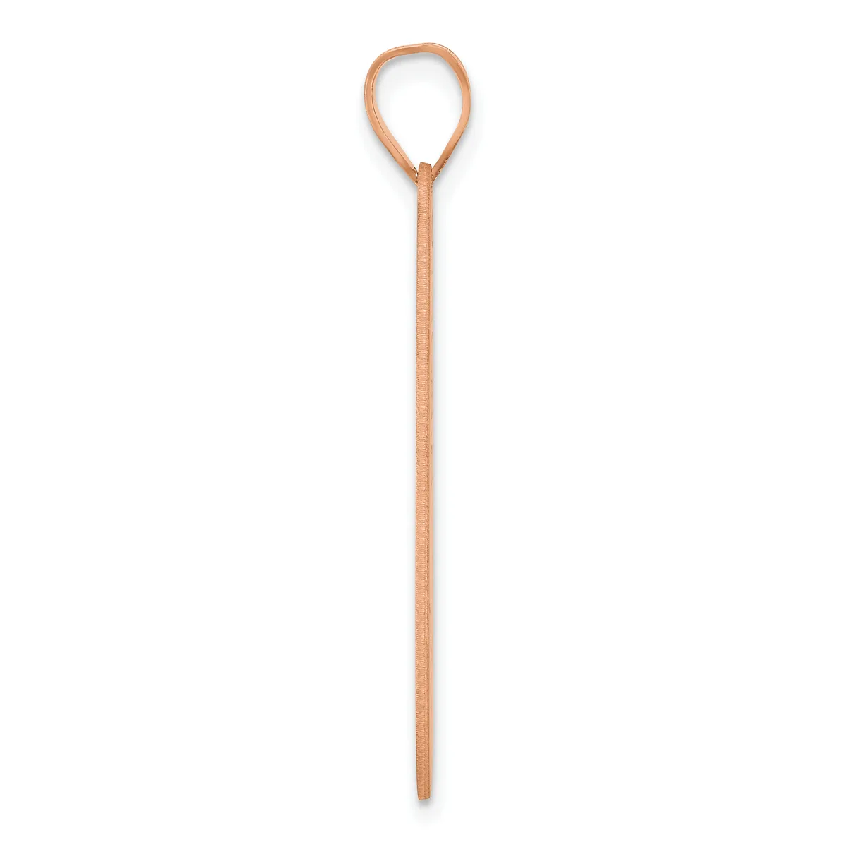 A long wooden stick with a teardrop-shaped loop at the top, shown against a white background.