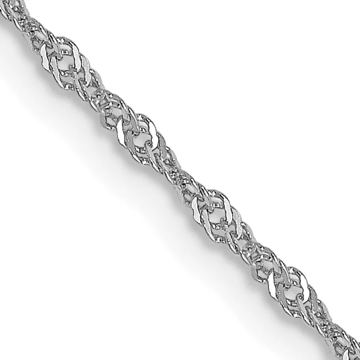 A silver twisted rope chain bracelet displayed diagonally against a white background.