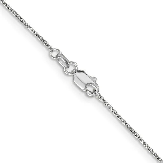 A silver chain necklace with a textured weave pattern and a lobster claw clasp displayed against a white background.