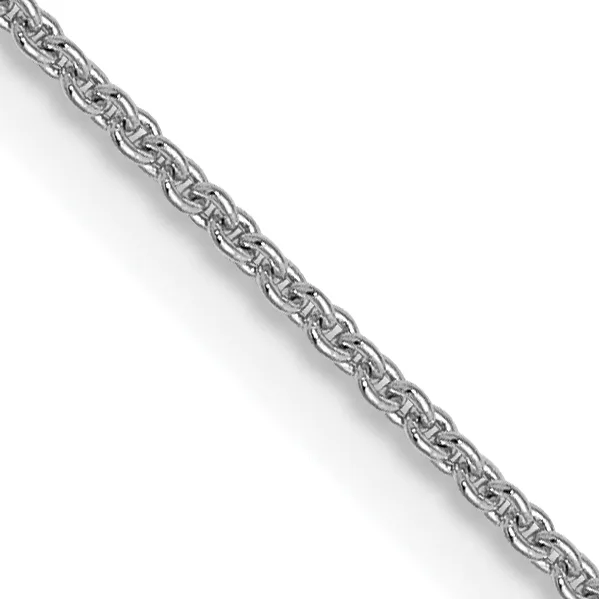 A silver chain with interlocking rectangular links arranged diagonally across a white background.