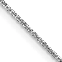 A silver chain with interlocking rectangular links arranged diagonally across a white background.