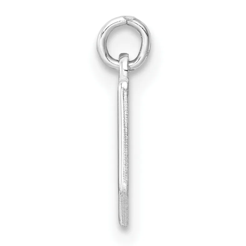 A silver eye hook with a long threaded shaft and pointed end, shown vertically against a white background.