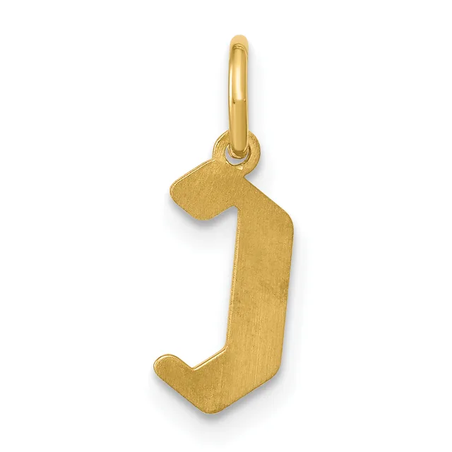 Gold-colored number 1 pendant with a brushed finish and a small loop at the top for attaching to a chain.