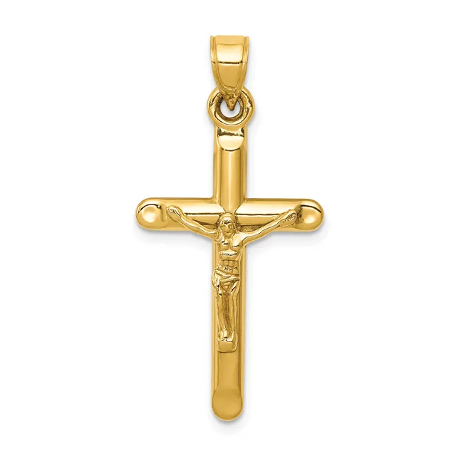 Gold Crucifix Pendant — 14 KT Yellow