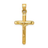 Gold Crucifix Pendant — 14 KT Yellow