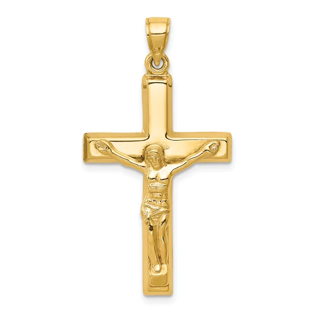 Gold Crucifix Pendant — 14 KT Yellow