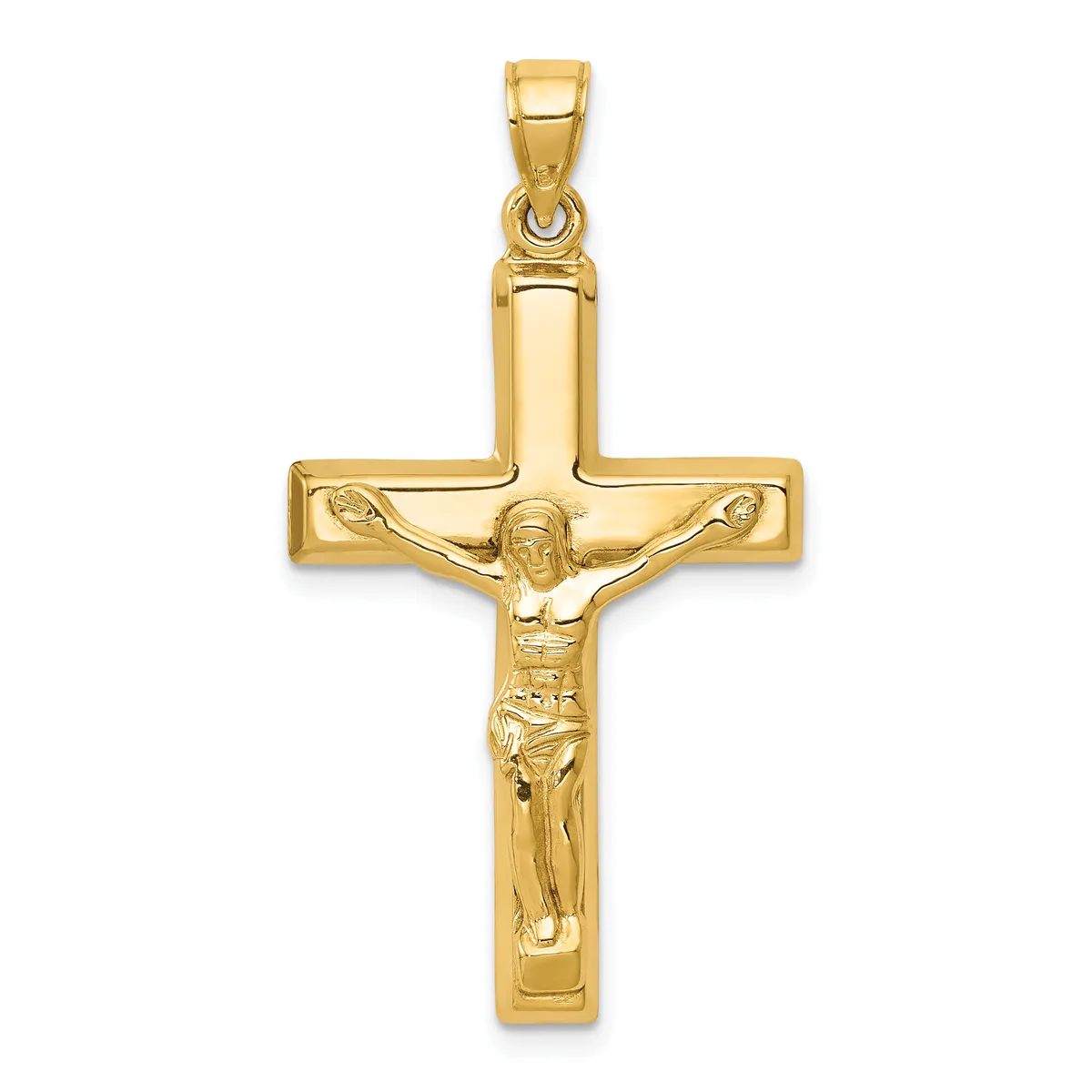 Gold Crucifix Pendant — 14 KT Yellow