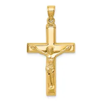 Gold Crucifix Pendant — 14 KT Yellow