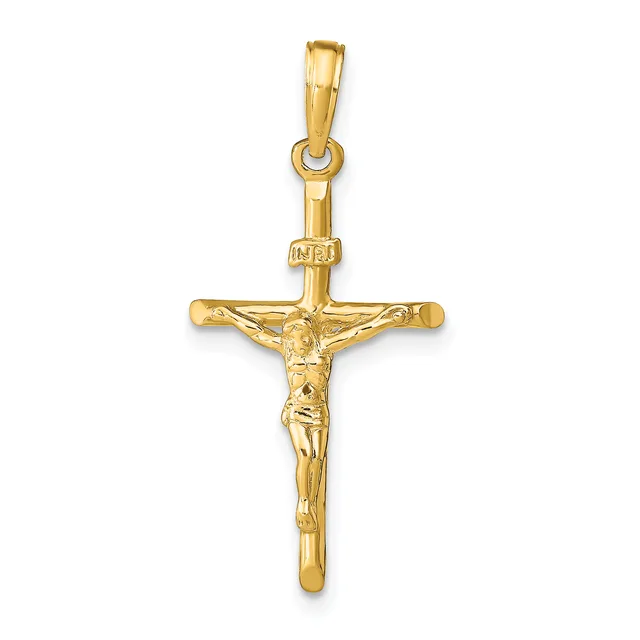 Gold Crucifix Pendants — 14 KT Yellow