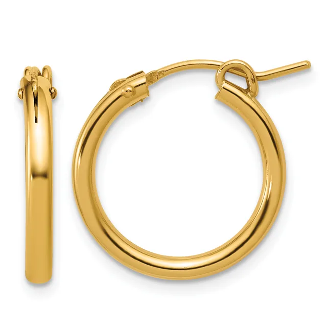 Gold Filled 2.3mm Hoop Earrings — 19 mm · Gold Filled 14/20