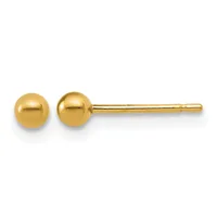Gold Filled Ball Post Earrings — 3 mm · Gold Filled 14/20