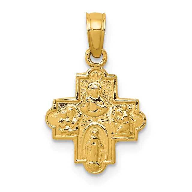 Gold Four-Way Pendants — 14 KT Yellow