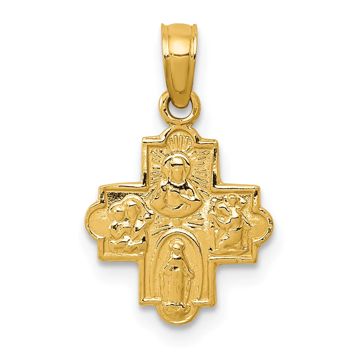 Gold Four-Way Pendants — 14 KT Yellow