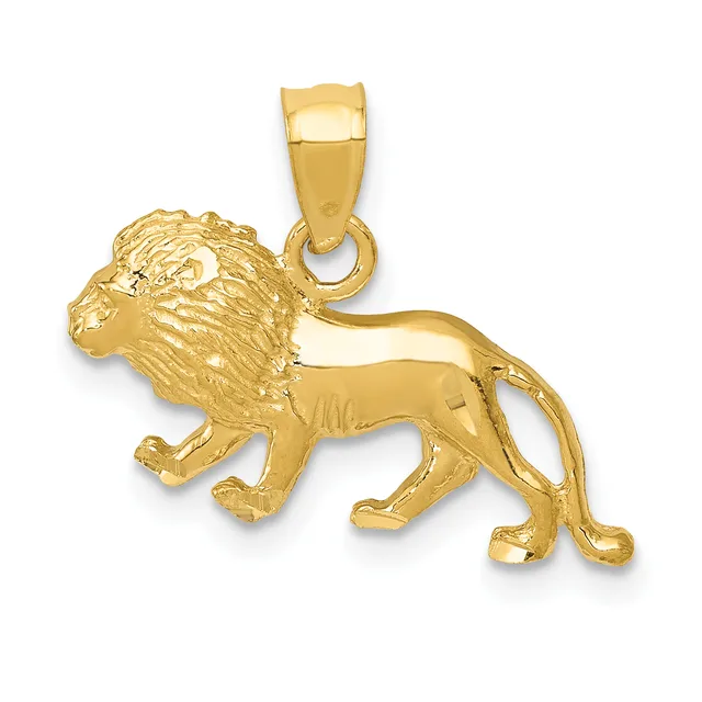 Gold Polished Jungle Animal Pendants — 14 KT Yellow