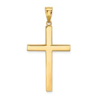 Gold Polished Latin Cross Pendant — 14 KT Yellow