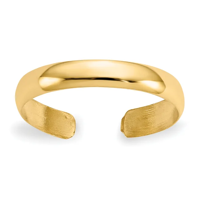 Gold Polished Toe Rings — 14 KT Yellow