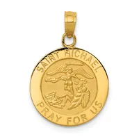 Gold St. Michael Pendants — 14 KT Yellow · 15.3 mm