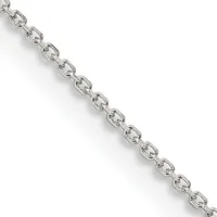 Octagonal Cable Chain — 16 in · Sterling Silver · 1 mm