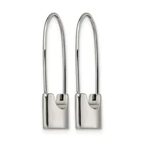 Two identical stainless steel kitchen faucet pull-down sprayer heads with long curved arms and rectangular bases, shown side by side.