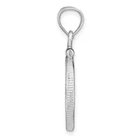 A clear acrylic keychain with a looped top attachment and wrapped cord handle, displayed vertically against a white background.