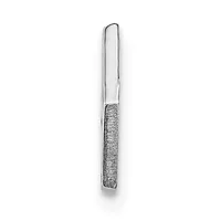 A silver letter opener with a textured wrapped handle and a flat blade, shown vertically against a white background.
