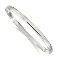 Sterling Silver Slip On Bangle — Sterling Silver