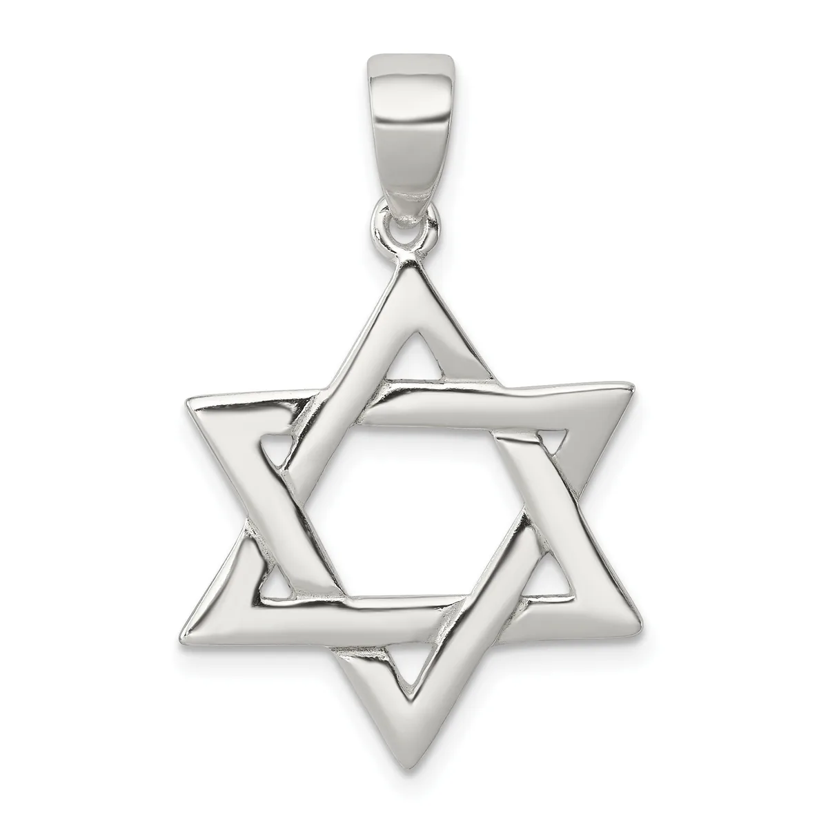 Sterling Silver Star of David Pendants — Sterling Silver