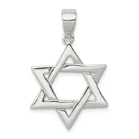 Sterling Silver Star of David Pendants — Sterling Silver