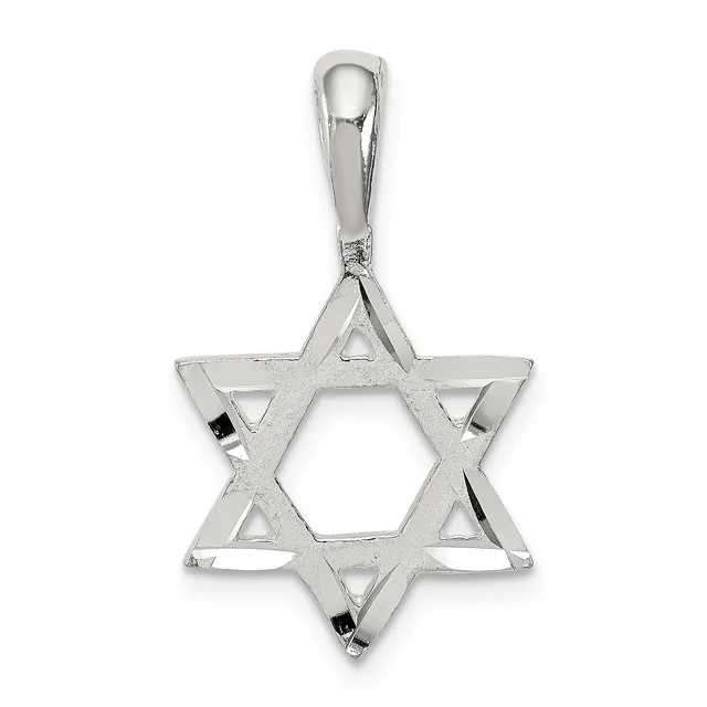 Sterling Silver Star of David Pendants — Sterling Silver · 15.08 x 16.95 mm