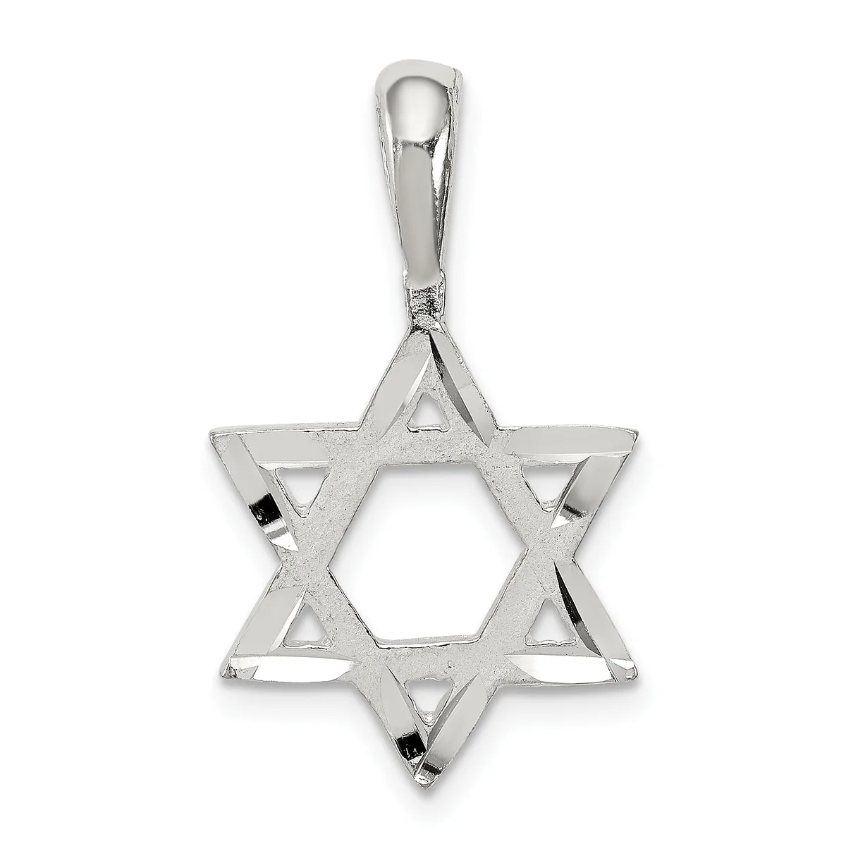 Sterling Silver Star of David Pendants — Sterling Silver · 15.08 x 16.95 mm