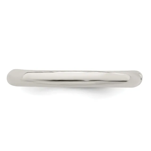 A polished silver-toned metal drawer pull with rounded ends and a curved grip, shown against a white background.